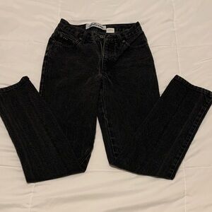 Express Bleus Faded Black Straight Leg Jeans size 1/2 R